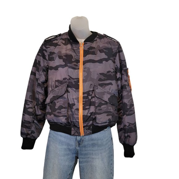 Camo Lightweight Bomber Jacket - Medium NWOT - Picture 7 of 16